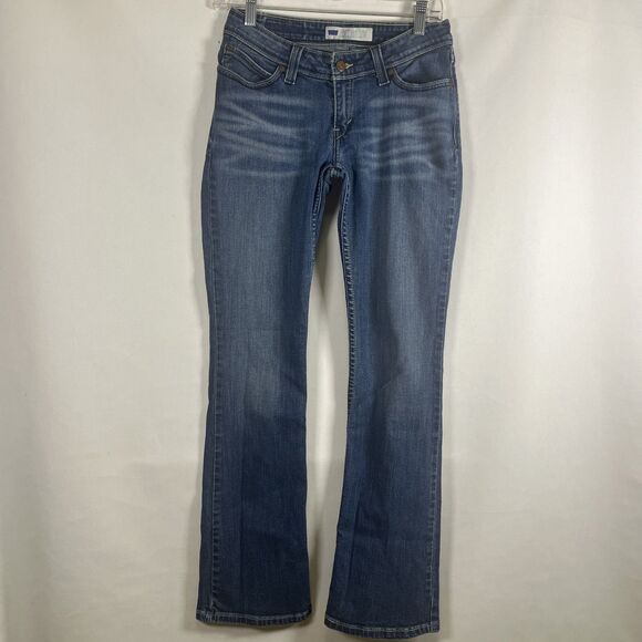 Levi’s Jeans Bold Curve Curvy Fit Low Rise Denim Bootcut Flattering Stretch 9M - Picture 1 of 6